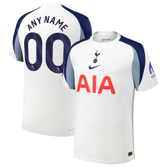 Tottenham Hotspur Home Custom Jersey White 2025–26 Premium Fan Edition Soccer Jersey - White