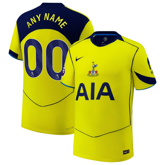 Tottenham Hotspur Third Customized Jersey Yellow 2025–26 Premium Fan Edition Soccer Jersey - Yellow