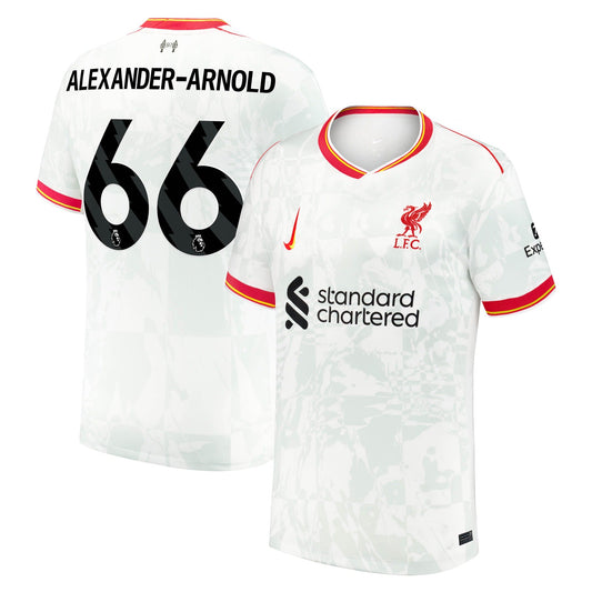 Trent Alexander-Arnold Liverpool Team 2024/25 Third Jersey - White