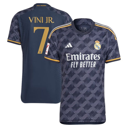 Vinicius Junior Real Madrid Team 2023/24 Away Player Jersey - Navy