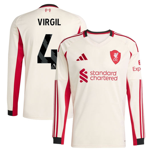 Virgil 2025–26 Premium Fan Edition Soccer Jersey - White
