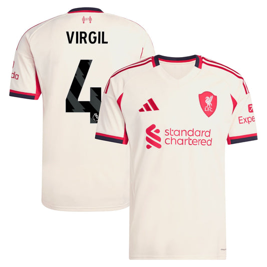 Virgil 2025–26 Premium Fan Edition Soccer Jersey - White