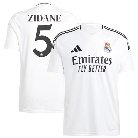 Zinedine Zidane 5 Real Madrid Team 2024/25 Home Player Jersey - White