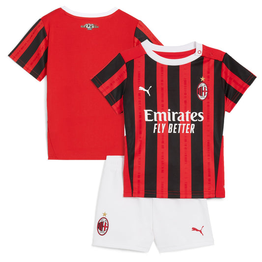 AC Milan Team Home 2024/25 Little Kids Custom Jersey - Red