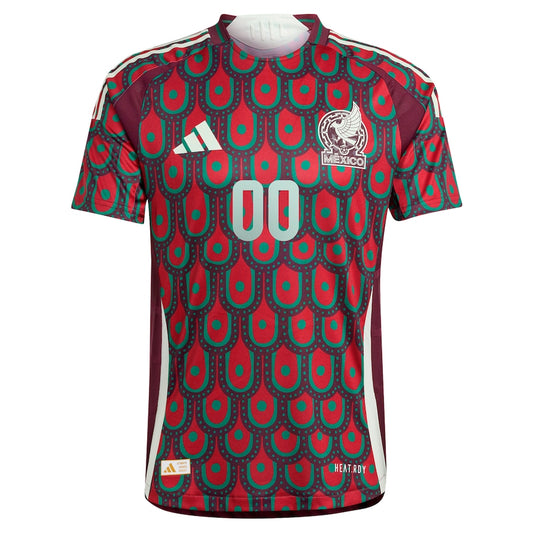 Mexico National Team adidas 2024 Home Authentic Custom Jersey - Burgundy