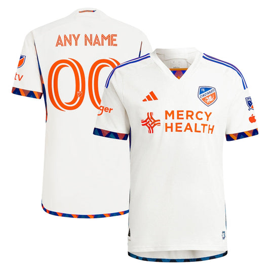 FC Cincinnati Team 2024 The Canvas Kit Authentic Custom Jersey - White