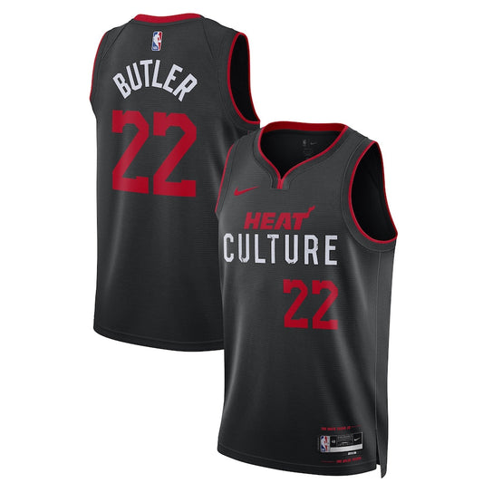 Jimmy Butler Miami Heat Team Unisex 2023/24 Swingman Jersey - Black - City Edition