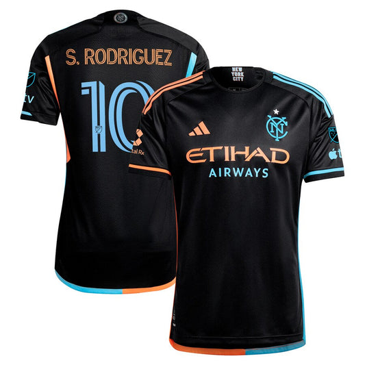 Santiago Rodríguez New York City FC Team 2024 24/7 Kit Authentic Player Jersey – Black