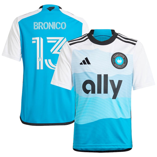 Brandt Bronico Charlotte FC Team 2024 The Carolina Kit: Explore Player Jersey - Blue