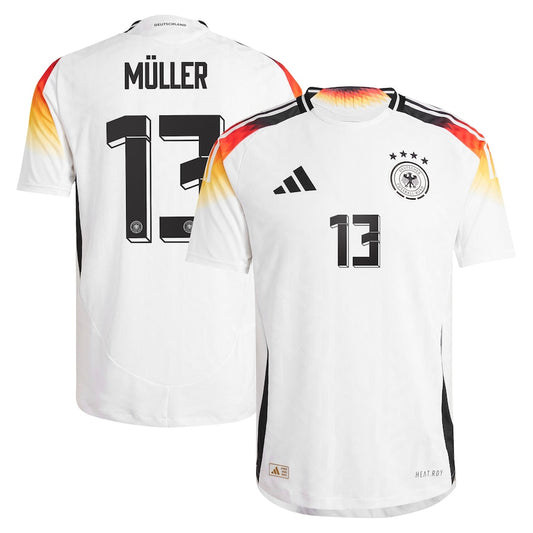 Thomas Muller Germany National Team 2024 Home Jersey - White