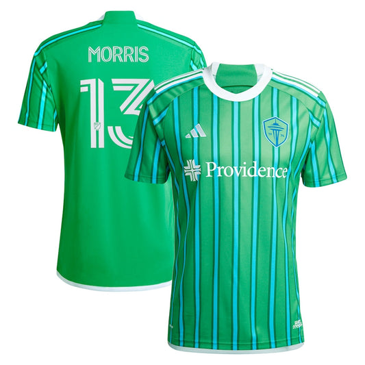 Jordan Morris Seattle Sounders FC Team 2024 The Anniversary Kit Player Jersey – Green
