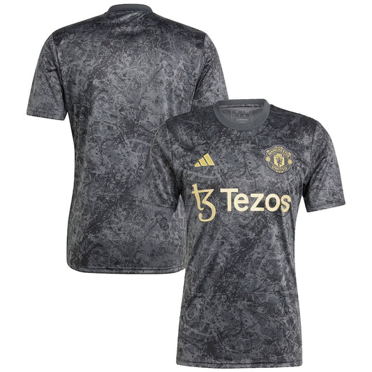 Manchester United x Stone Roses Team 2023/24 Pre-Match Top - Black