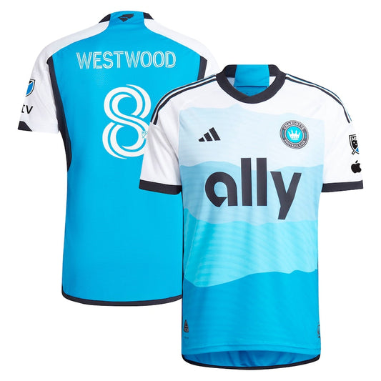 Ashley Westwood Charlotte FC Team 2024 The Carolina Kit: Explore Authentic Player Jersey - Blue