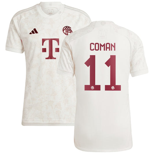 Kingsley Coman Bayern Munich Team 2023/24 Third Jersey - White