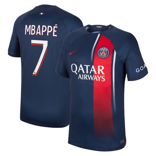 Kylian Mbappe Paris Saint-Germain Team 2023/24 Home Player Jersey - Navy