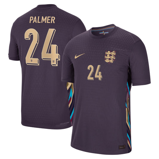 England Team Dri Fit Adv Away 2024/25 with Palmer 24 printing Jersey - Purple
