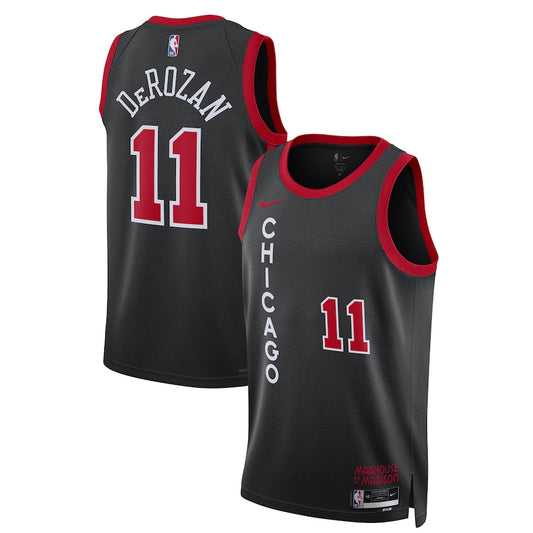 DeMar DeRozan Chicago Bulls Team Unisex 2023/24 Swingman Jersey - Black - City Edition