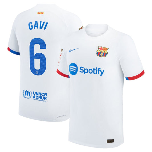 Gavi Barcelona Team 2023/24 Third Authentic Jersey - Aqua