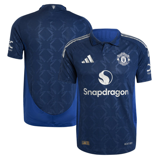 Manchester United Team Away Shirt 2024-25 Custom Jersey - Blue