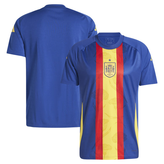 Spain National Team Team 2024 Pre-Match Top - Blue