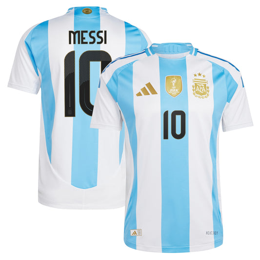 Lionel Messi Argentina National Team Team 2024 Home Player Jersey - White