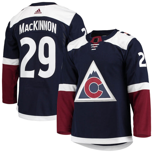 Nathan MacKinnon Colorado Avalanche adidas Alternate Primegreen Player Jersey - Navy