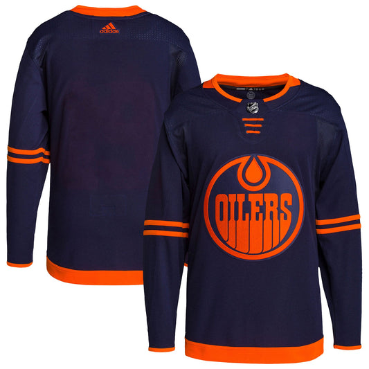 Edmonton Oilers Team Alternate Primegreen Custom Jersey - Navy