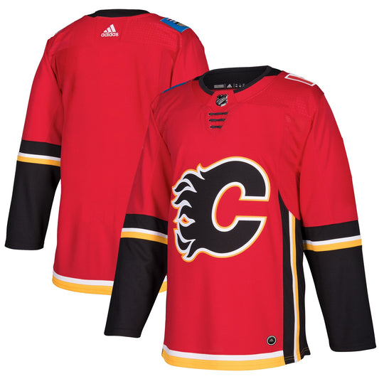 Calgary Flames Team Home Custom Jersey - Red