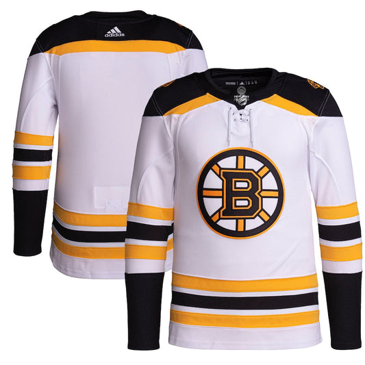 Boston Bruins Team Men's Away Primegreen Custom Jersey - White