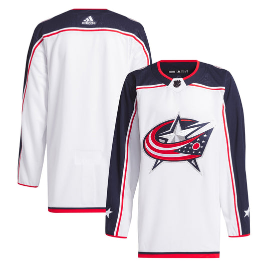 Columbus Blue Jackets Team Away Primegreen Custom Jersey - White