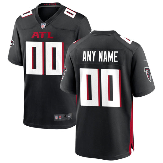 Atlanta Falcons Team Custom Game Jersey - Black