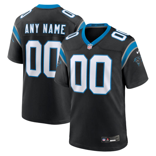 Carolina Panthers Team Custom Game Jersey - Black