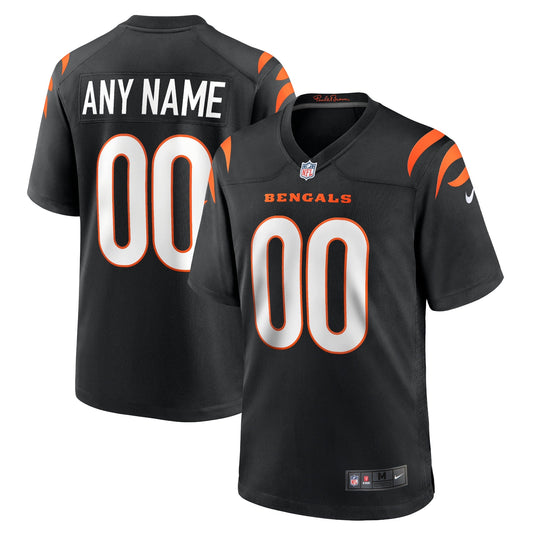 Cincinnati Bengals Team Game Custom Jersey - Black