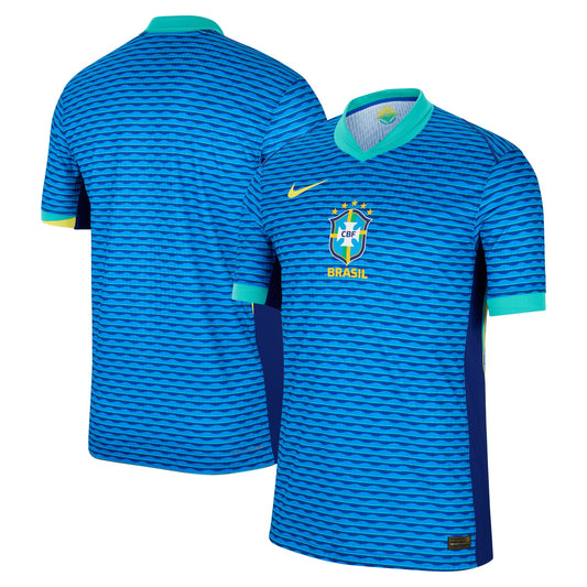 Brazil National Team Team 2024 Away Match Custom Jersey – Blue
