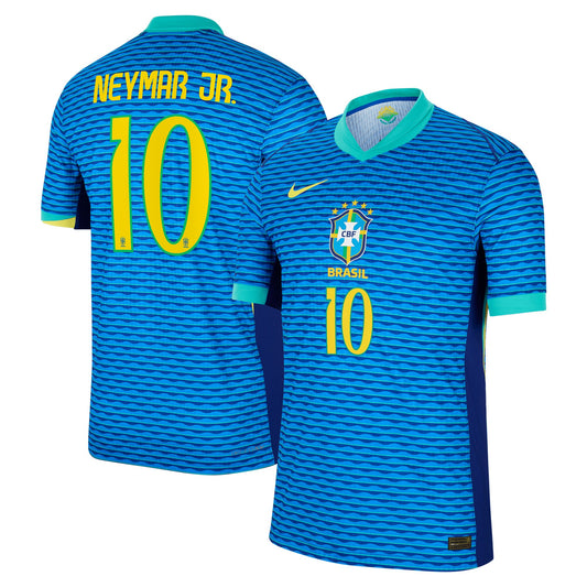 Neymar Jr. Brazil National Team Team 2024 Away Match Player Jersey – Blue