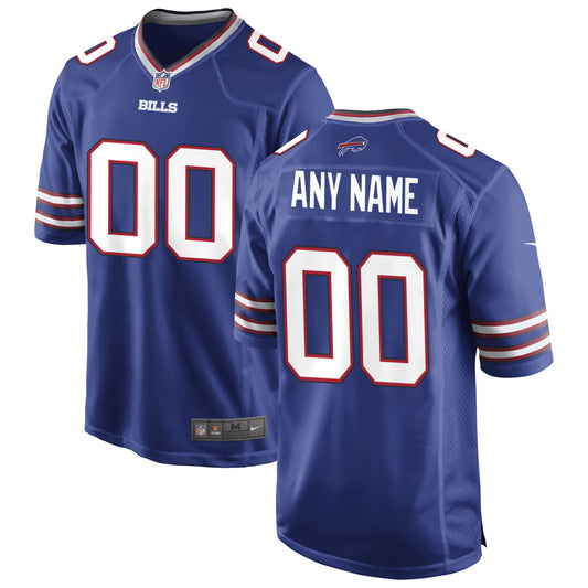 Buffalo Bills Team Custom Game Jersey - Royal