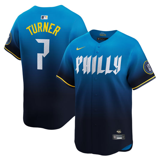 Trea Turner Philadelphia Phillies Team 2024 City Connect Limited Player Jersey - Blue