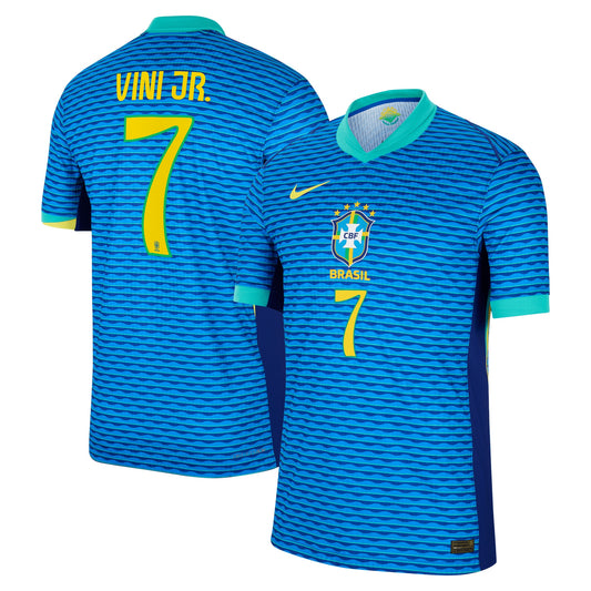 Vini Jr. Brazil National Team Team 2024 Away Jersey - Blue