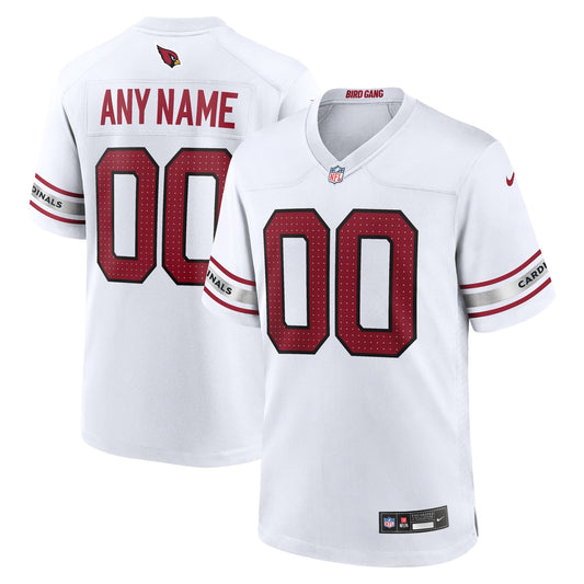 Arizona Cardinals Team Custom Game Jersey - White