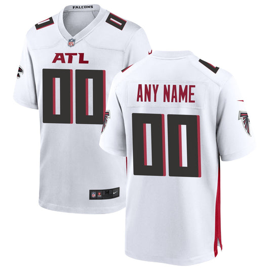 Atlanta Falcons Team Custom Game Jersey - White