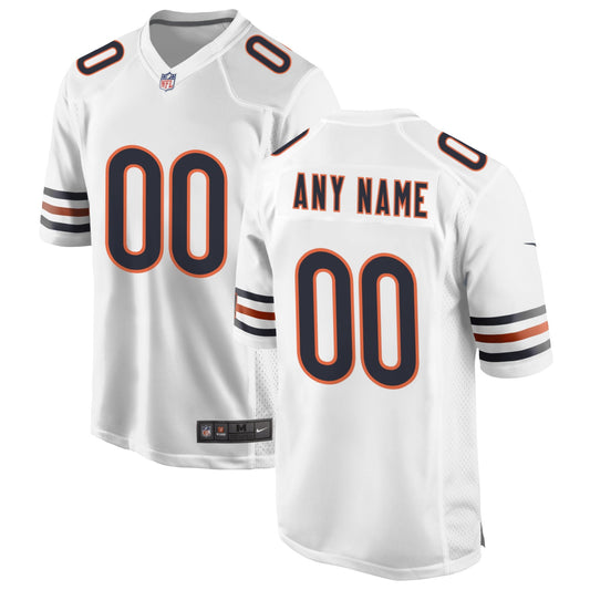 Chicago Bears Team Custom Game Jersey - White