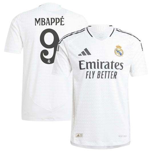 Kylian Mbappé 9 Real Madrid Team 2024/25 Home Player Jersey - White
