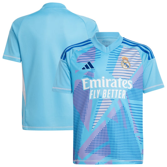 Real Madrid Team Home Goalkeeper 2024/25 - Kids Custom Jersey - Blue