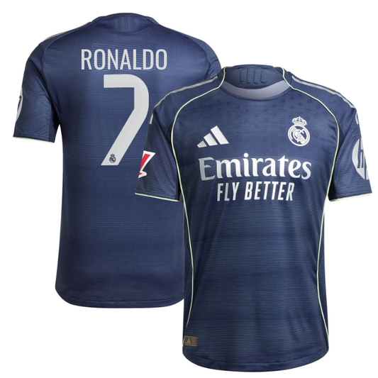 Cristiano Ronaldo 2025–26 Premium Fan Edition Soccer Jersey - Blue