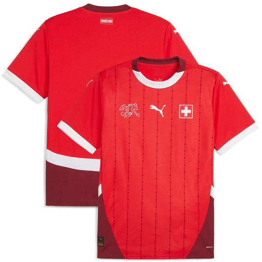 Switzerland Team Home 2024/25 Custom Jersey - Red