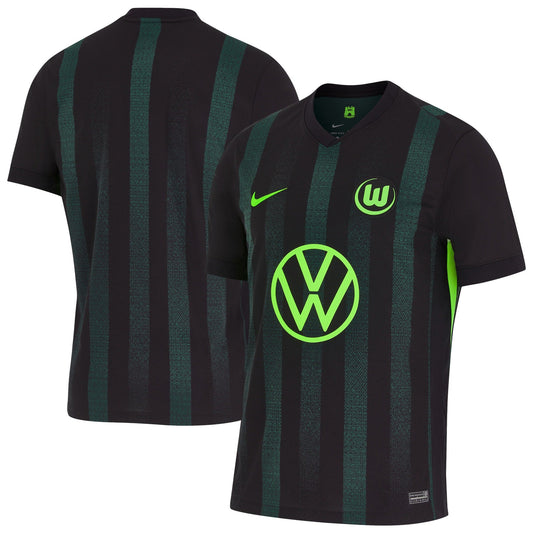 VfL Wolfsburg Team Away Stadium Shirt - 2024-25 Custom Jersey - Black