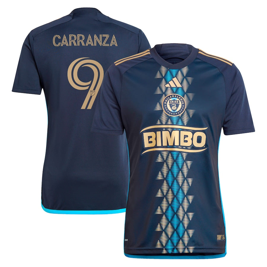 Julian Carranza Philadelphia Union Team 2024 The XV Kit  Player Jersey – Navy