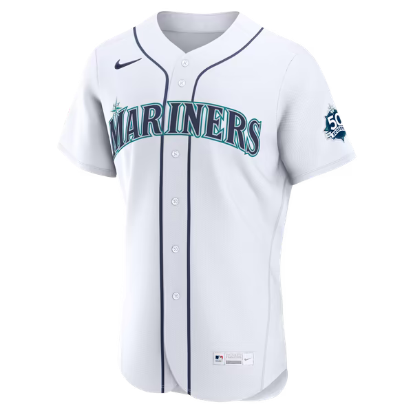 J.P. Crawford Seattle Mariners Official-Nike Home 50th Season Authentic Jersey - White