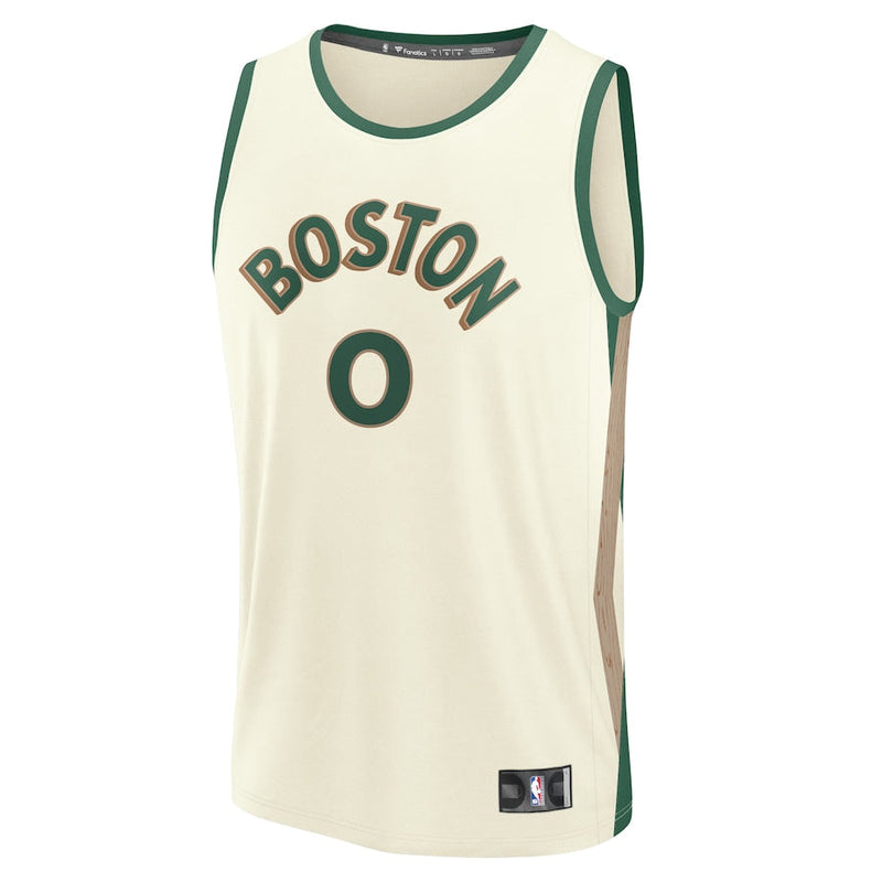 Jayson Tatum Boston Celtics Fanatics Branded 2023/24 Fast Break Jersey - White - City Edition