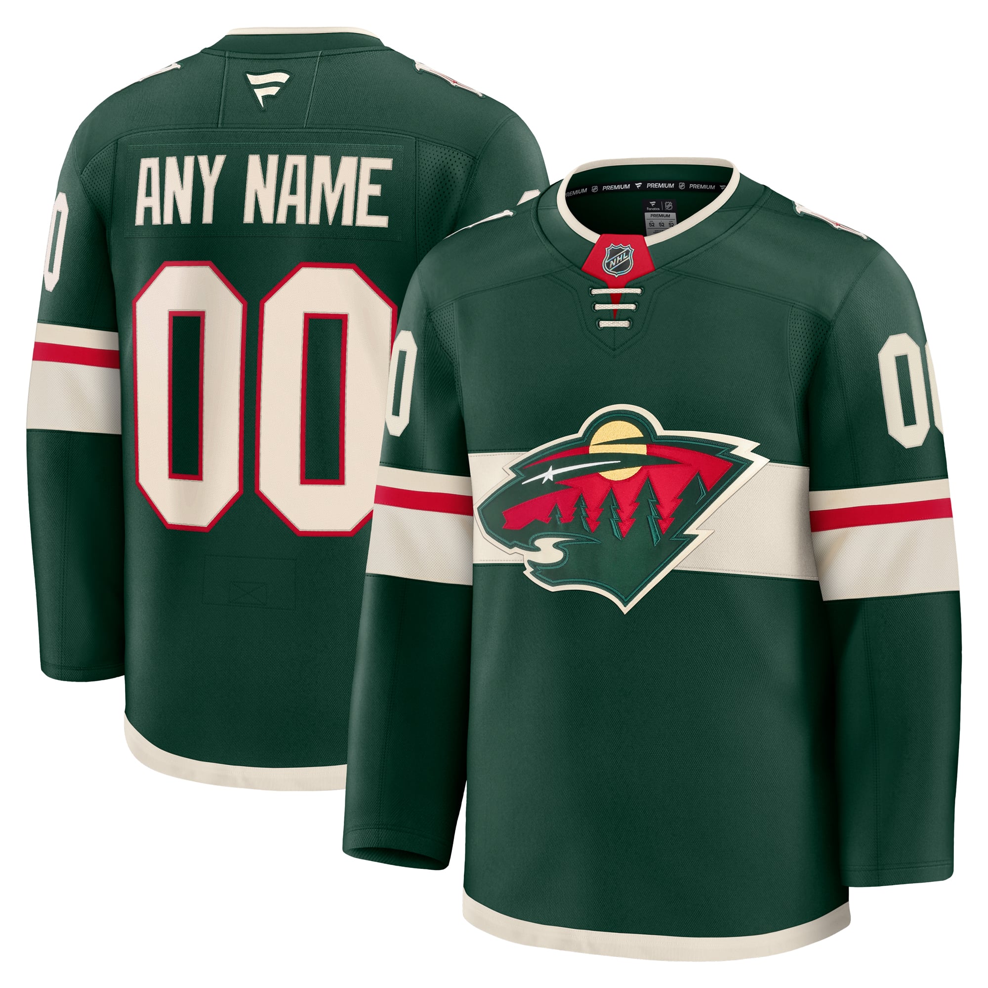 Teams Fans Shop Fanatics Minnesota Wild Home Premium Jersey Green